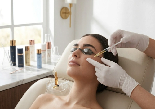 Regenerative Therapies treatment in progress at Ovation Med Spa